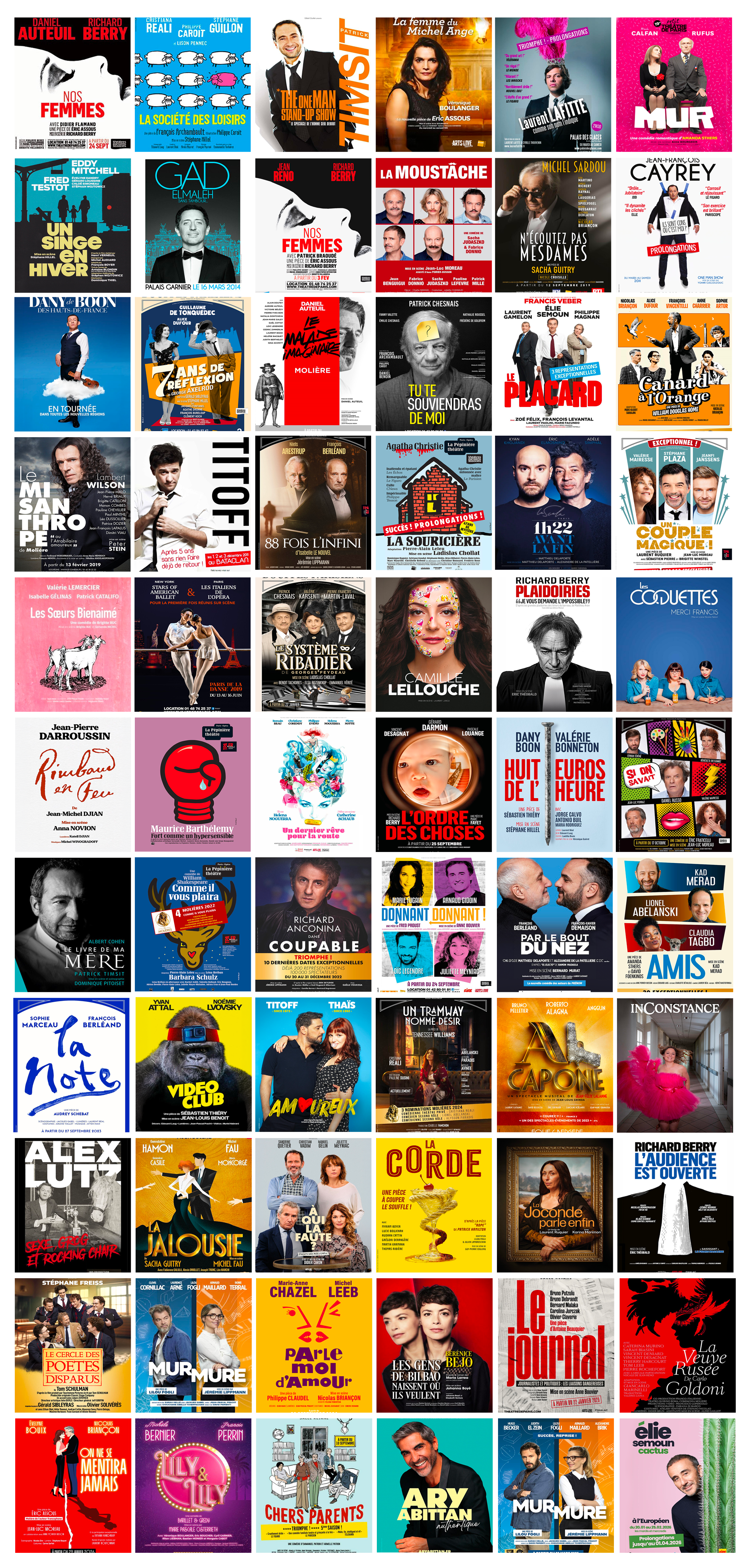 Affiches de spectacles et productions